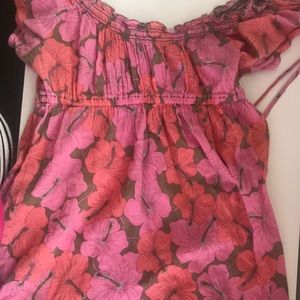 Juicy Couture Off The Shoulder Floral Top/Cover-Up